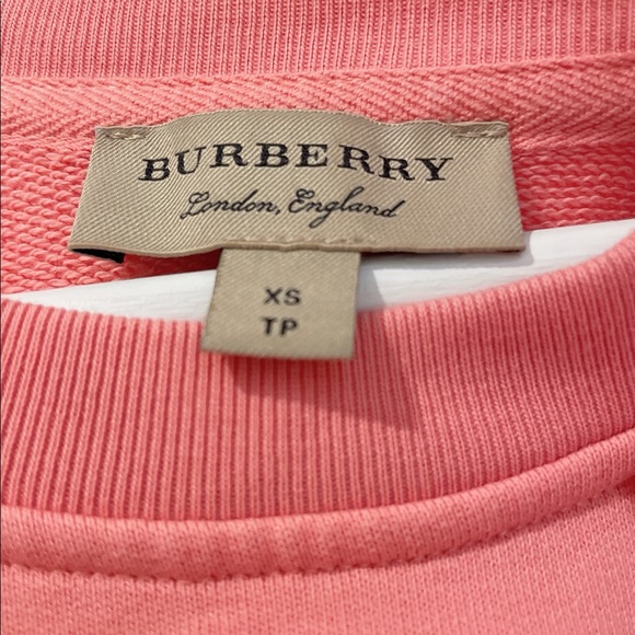 Burberry Peach Pink Embroidered Archive Sweatshirt - Picture 5 of 7